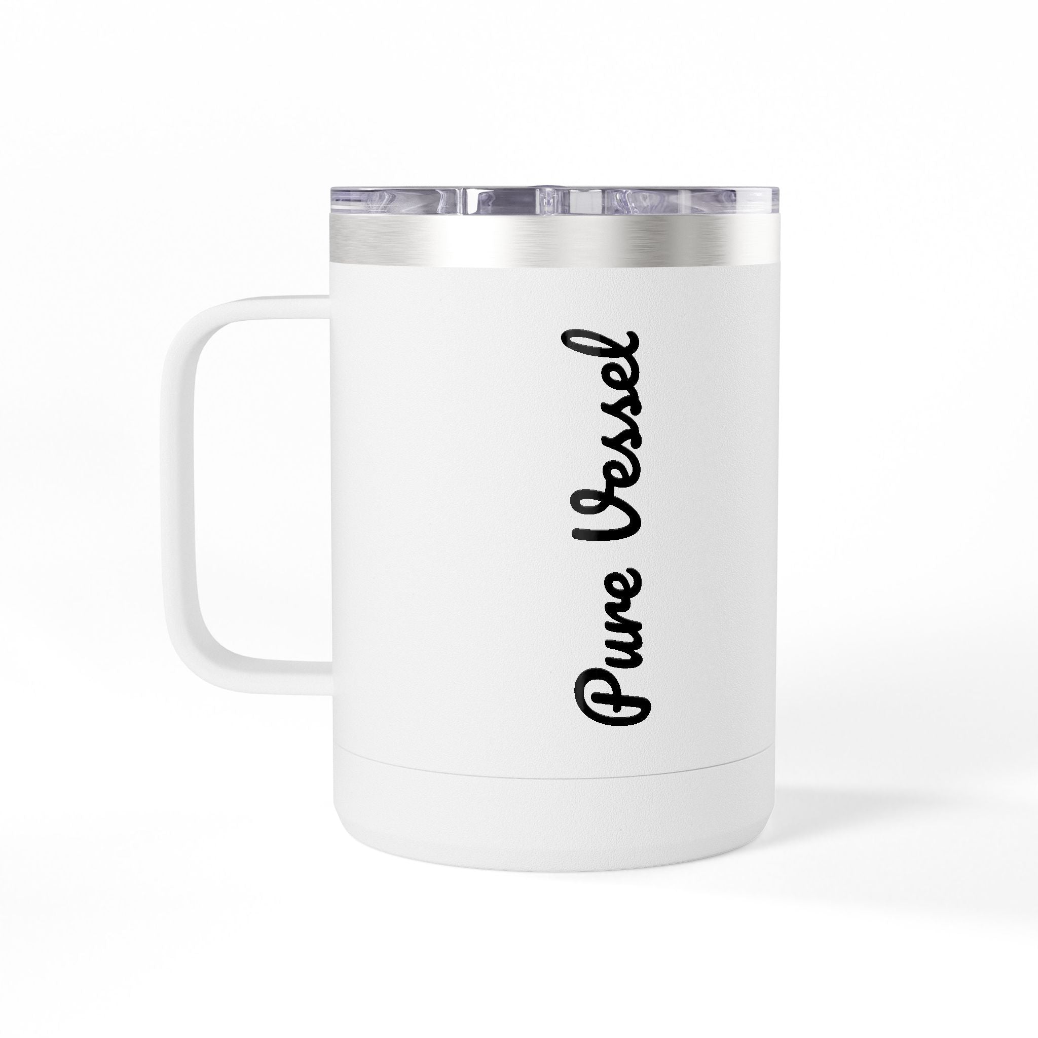 Pure Vessel 15oz Insulated Coffee Tumbler – Double Wall Travel Mug