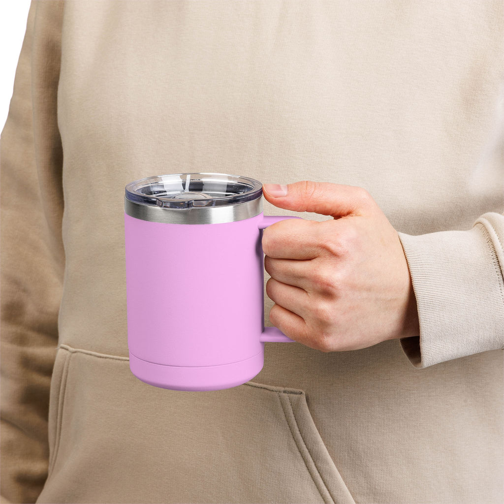 Pure Vessel 15oz Insulated Coffee Tumbler – Double Wall Travel Mug