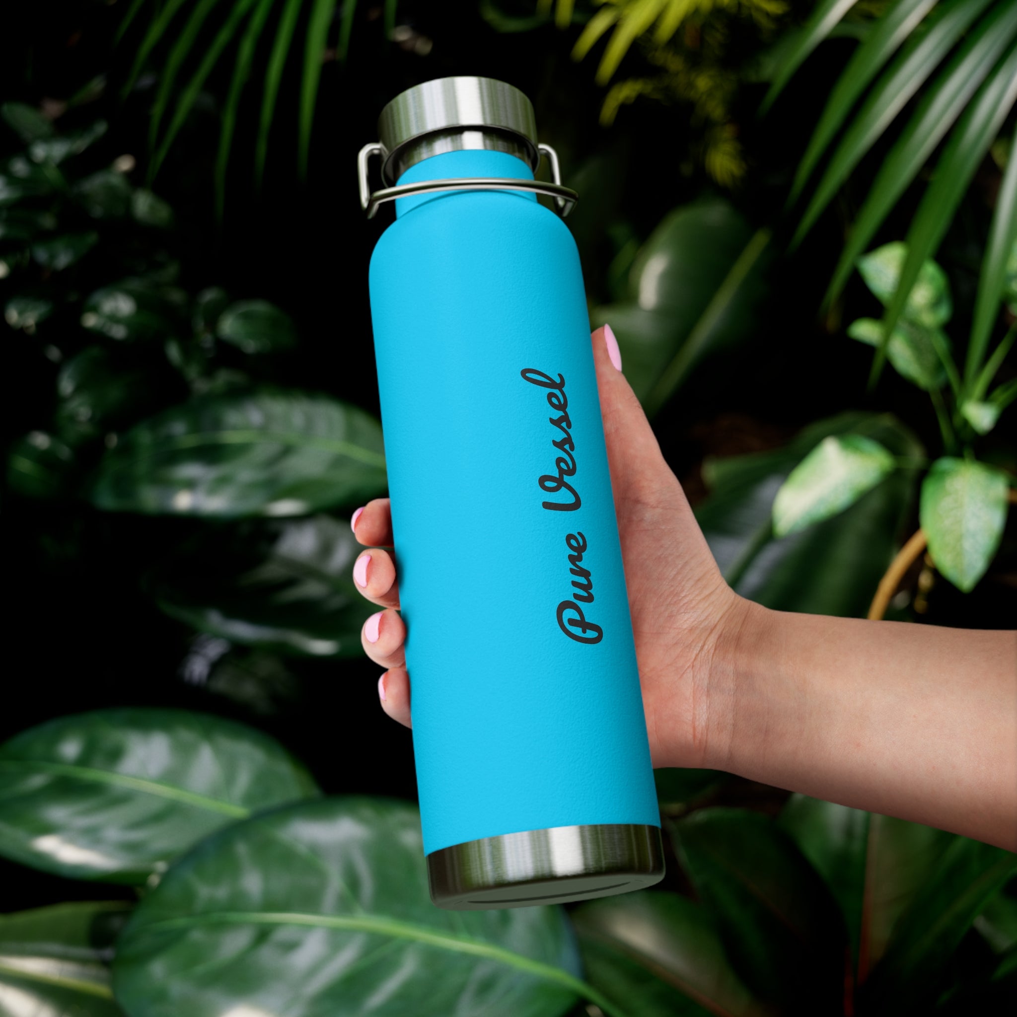 Pure Vessel 22oz Copper Vacuum Insulated Bottle — Red Stainless Steel Travel Flask