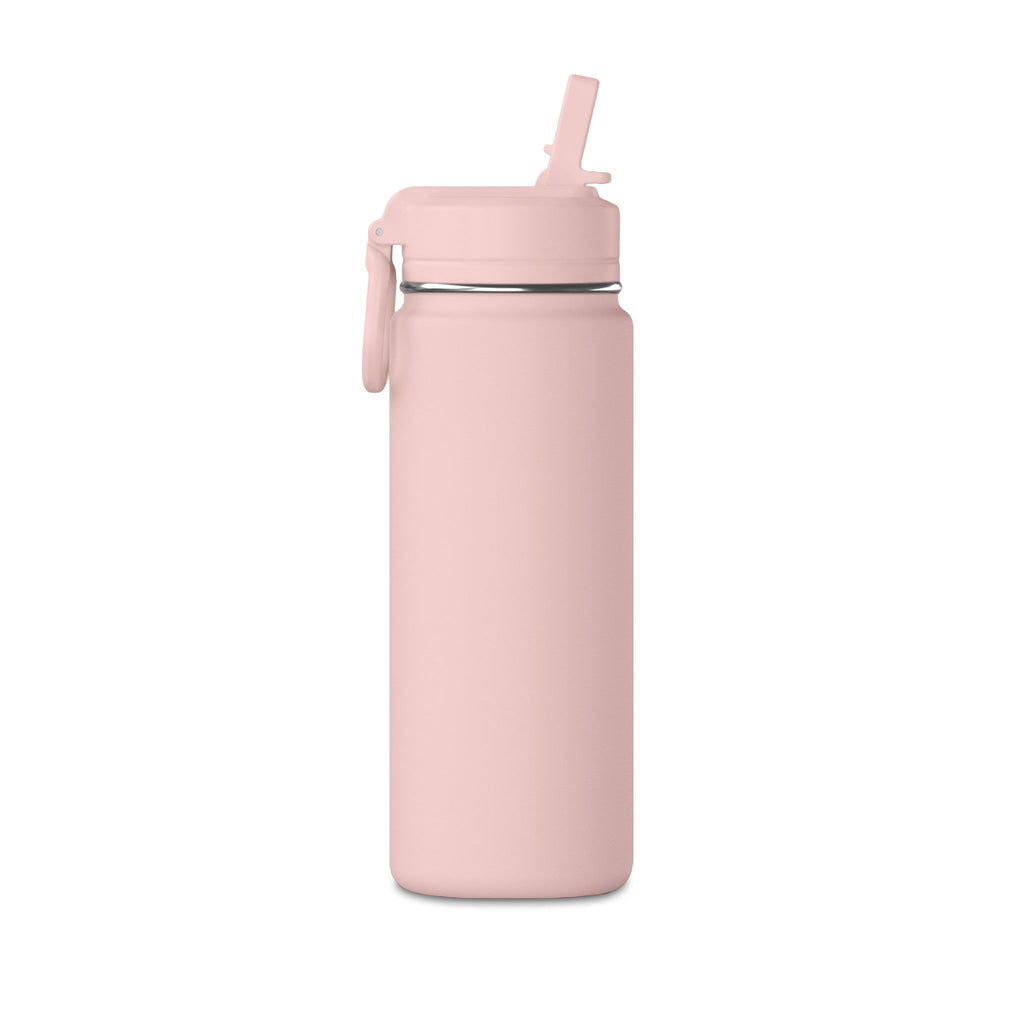 Pure Vessel 20oz Mini Water Bottle — Compact Insulated Bottle with Foldaway Straw (Kid-Friendly)