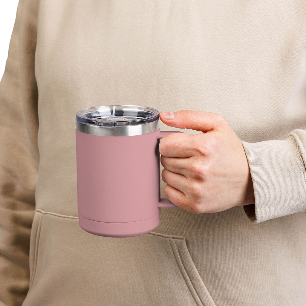 Pure Vessel 15oz Insulated Coffee Tumbler – Double Wall Travel Mug