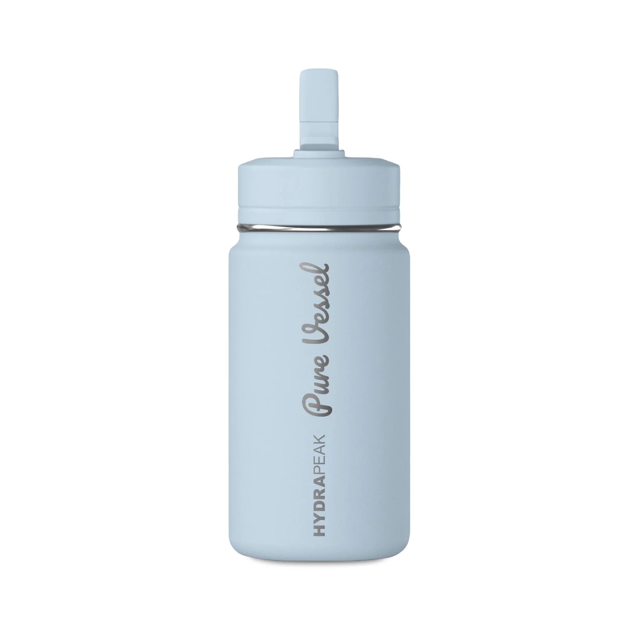 Pure Vessel Mini Water Bottle 14oz | Stainless Steel Straw Flask - Pure Vessel