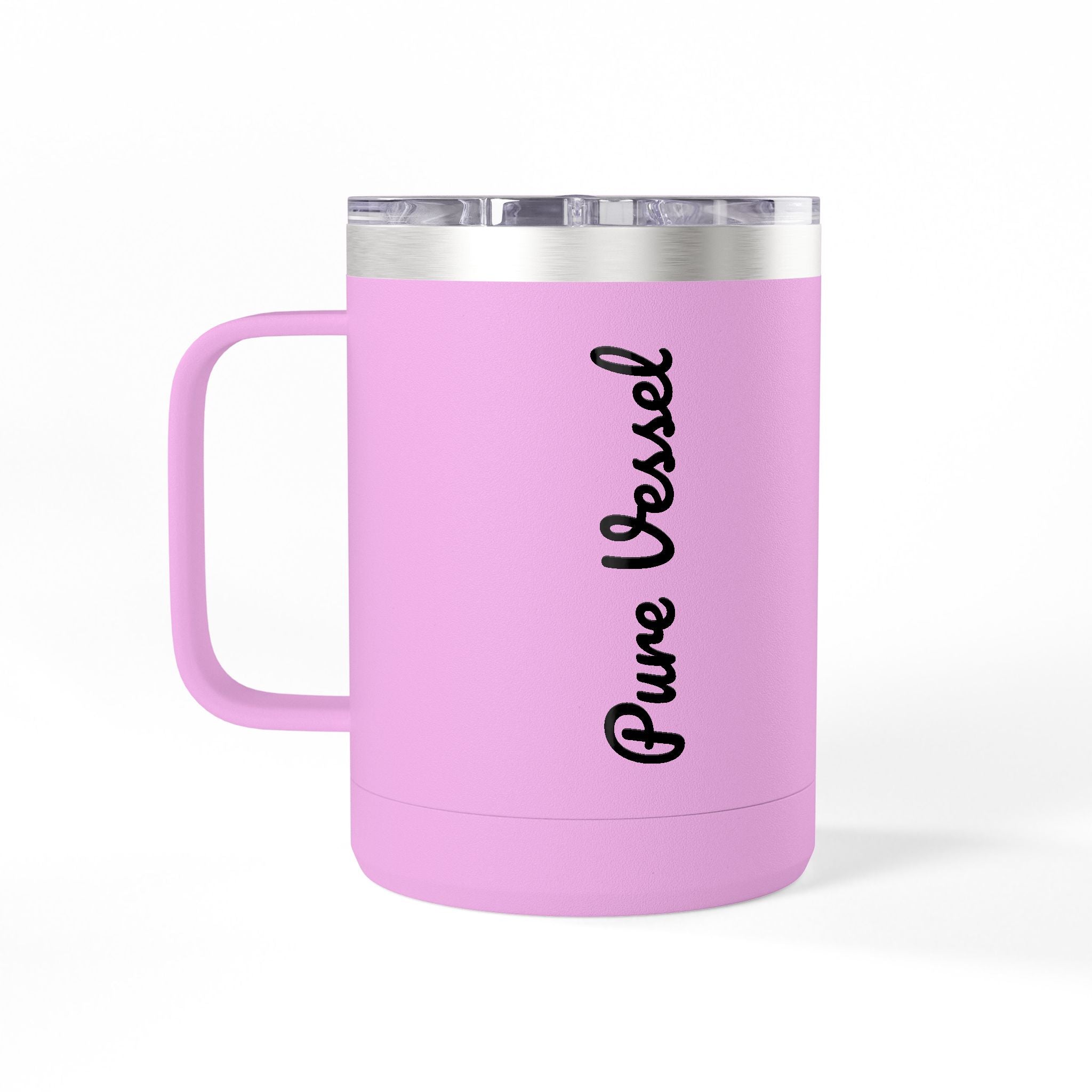 Pure Vessel 15oz Insulated Coffee Tumbler – Double Wall Travel Mug