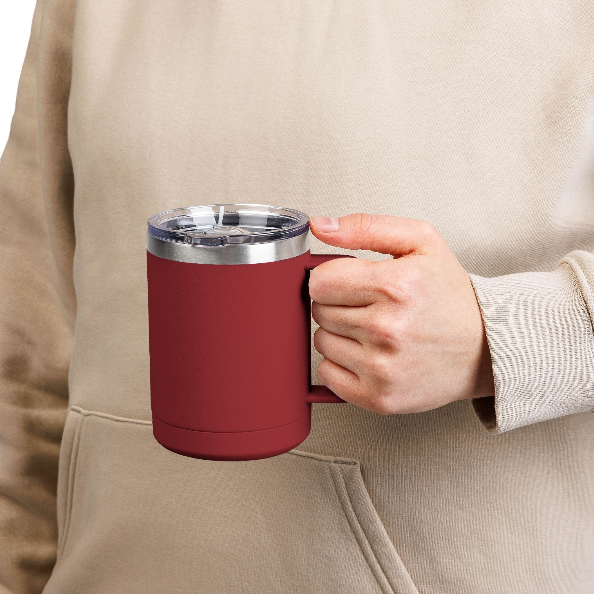 Pure Vessel 15oz Insulated Coffee Tumbler – Double Wall Travel Mug