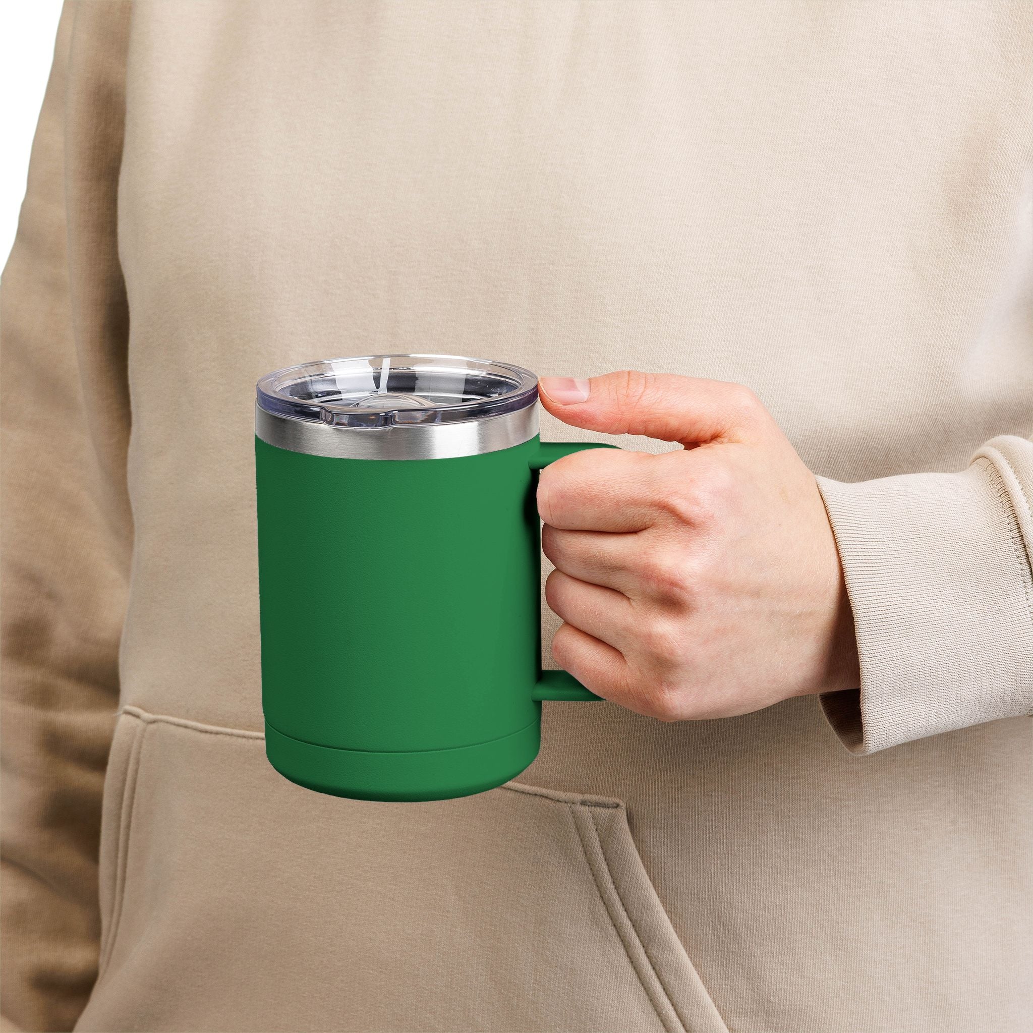 Pure Vessel 15oz Insulated Coffee Tumbler – Double Wall Travel Mug