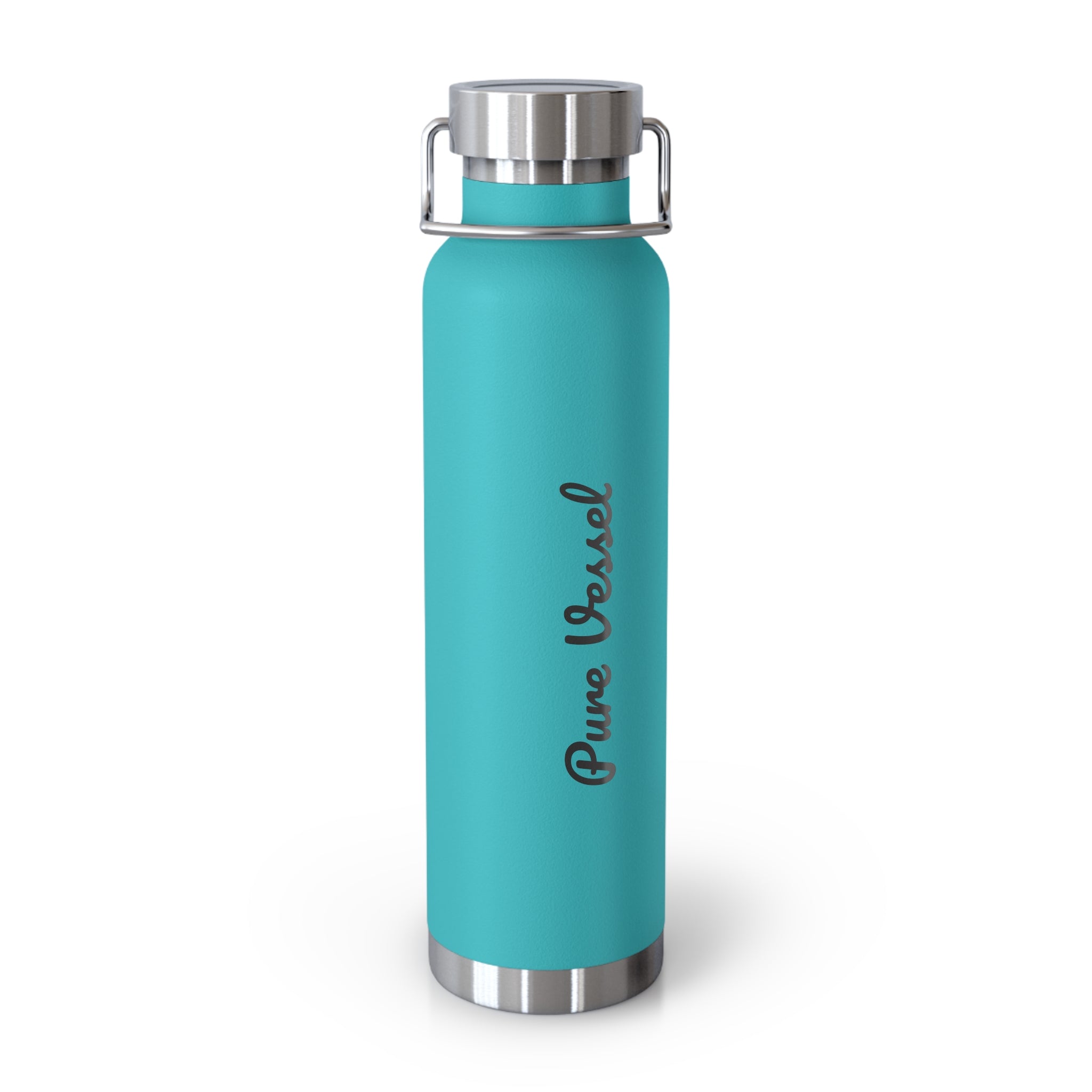 Pure Vessel 22oz Copper Vacuum Insulated Bottle — Red Stainless Steel Travel Flask
