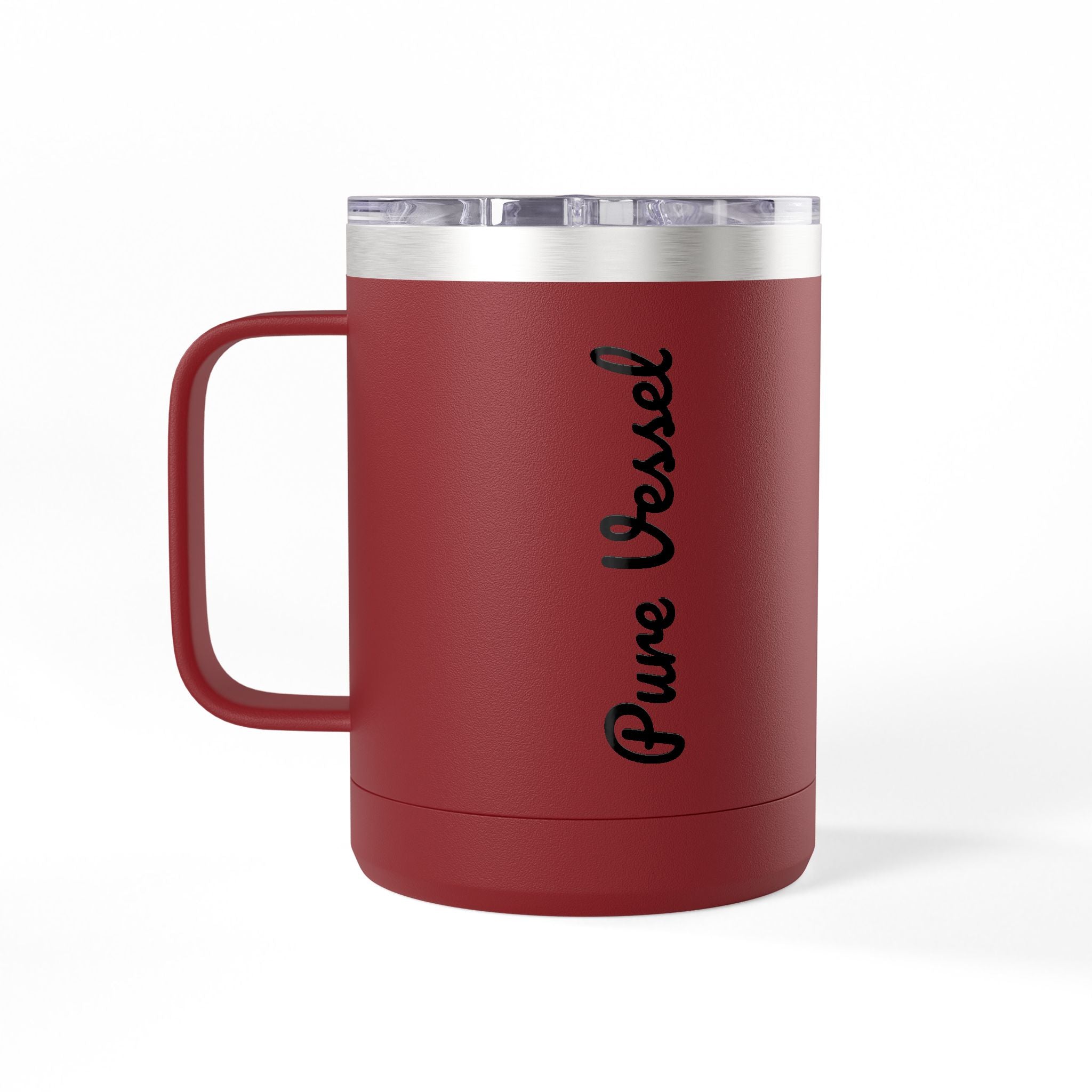 Pure Vessel 15oz Insulated Coffee Tumbler – Double Wall Travel Mug