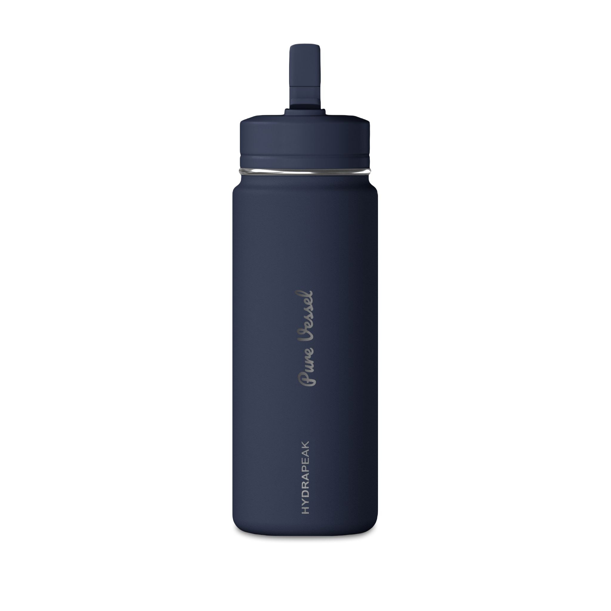 Pure Vessel 20oz Mini Water Bottle — Compact Insulated Bottle with Foldaway Straw (Kid-Friendly) - Pure Vessel