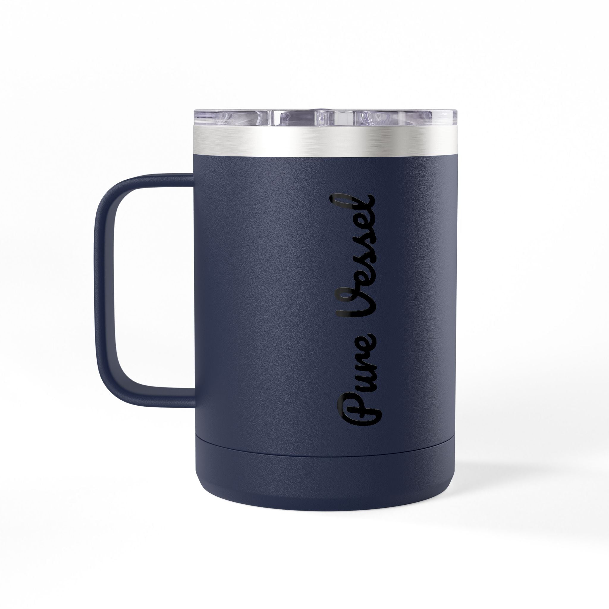 Pure Vessel 15oz Insulated Coffee Tumbler – Double Wall Travel Mug