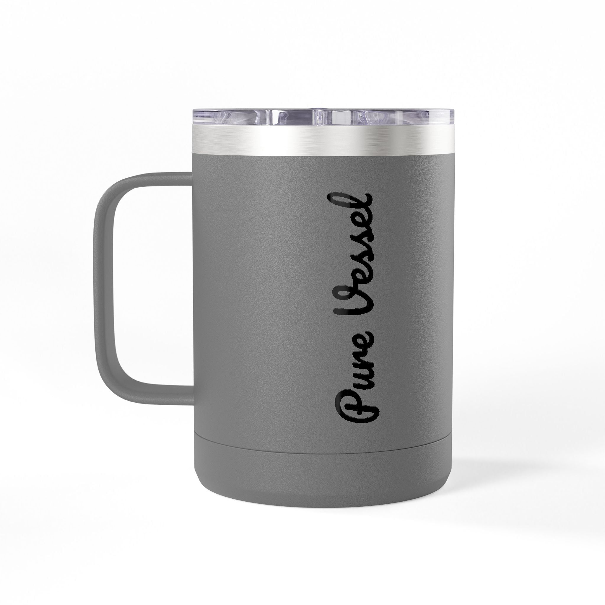 Pure Vessel 15oz Insulated Coffee Tumbler – Double Wall Travel Mug