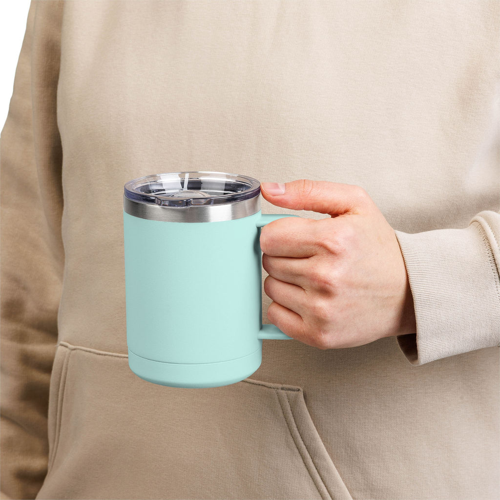 Pure Vessel 15oz Insulated Coffee Tumbler – Double Wall Travel Mug