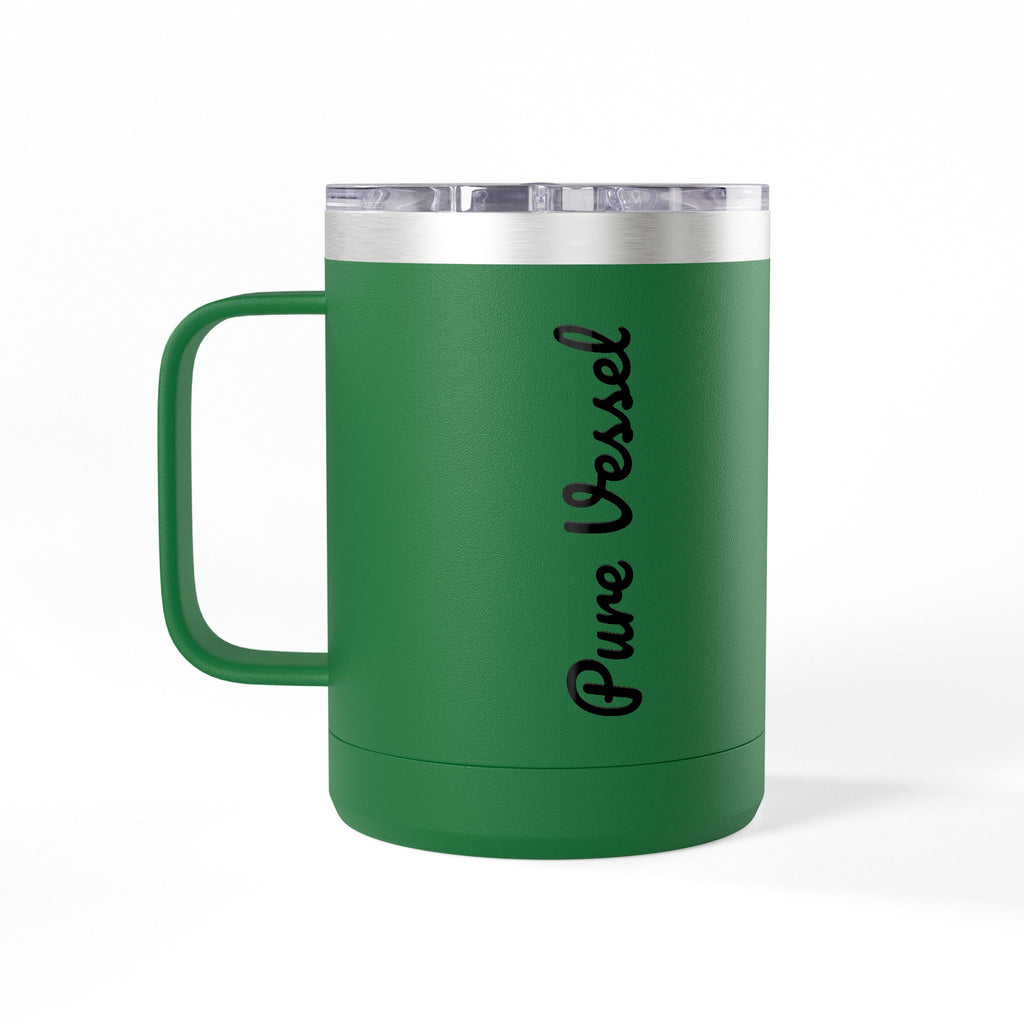 Pure Vessel 15oz Insulated Coffee Tumbler – Double Wall Travel Mug