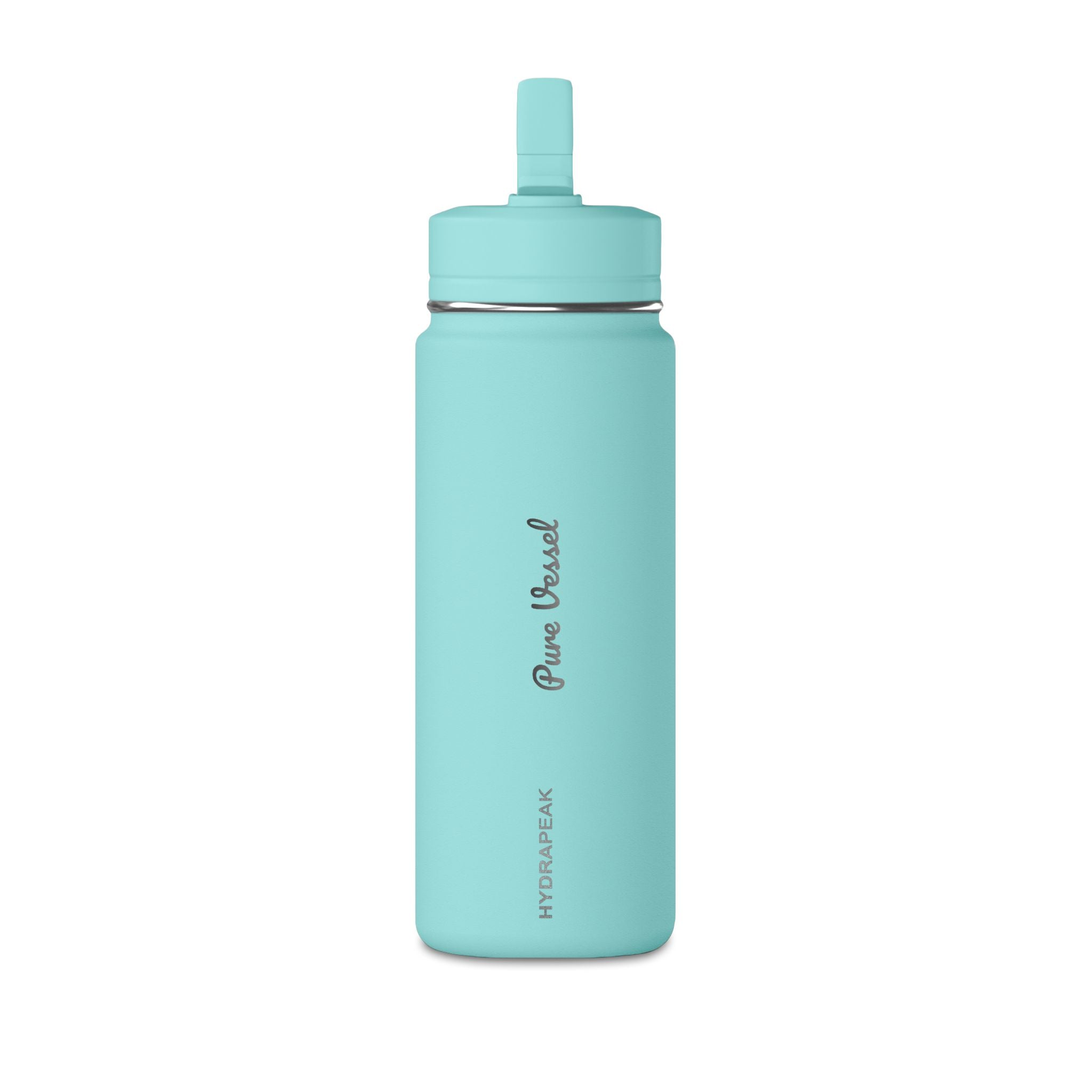 Pure Vessel 20oz Mini Water Bottle — Compact Insulated Bottle with Foldaway Straw (Kid-Friendly) - Pure Vessel