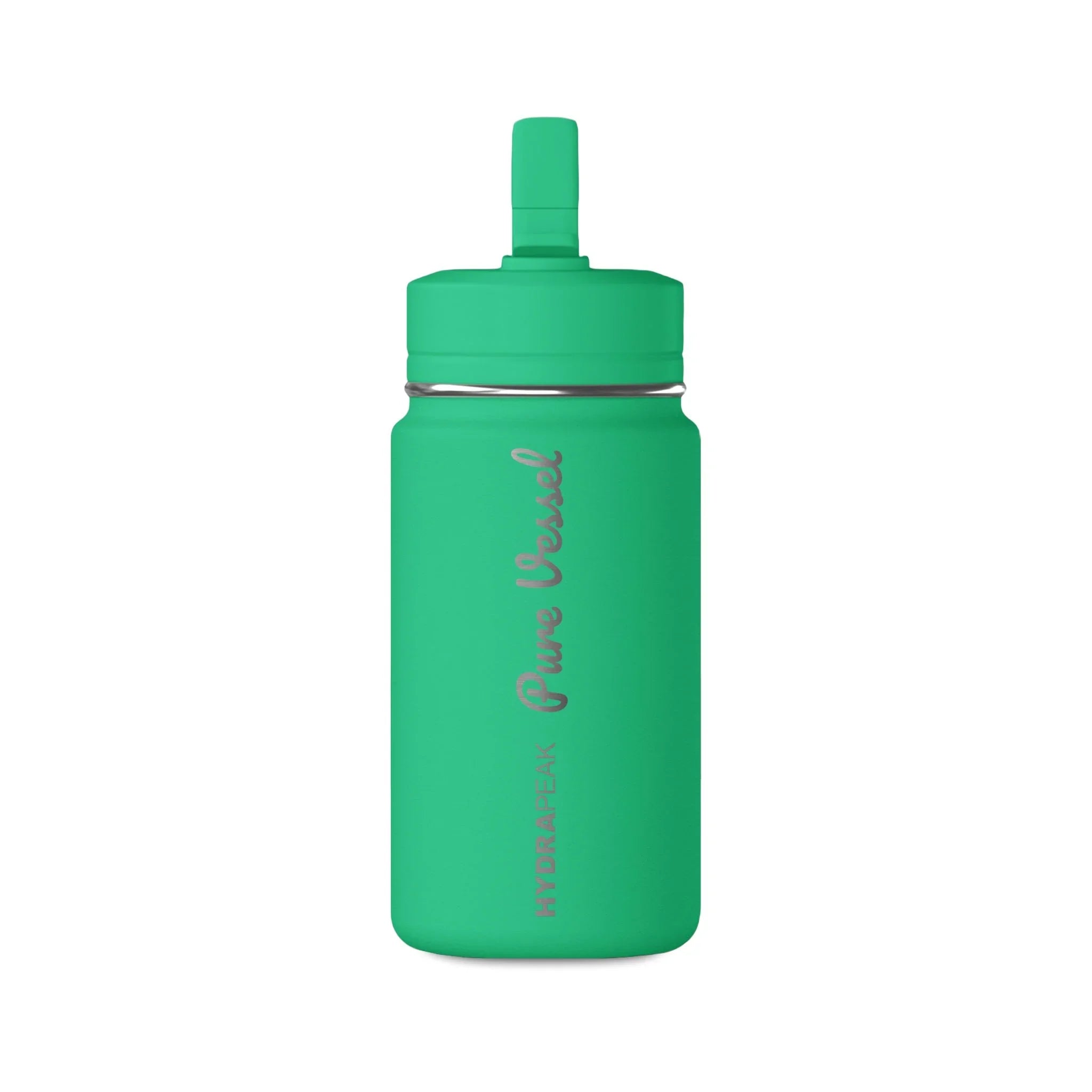 Pure Vessel Mini Water Bottle 14oz | Stainless Steel Straw Flask