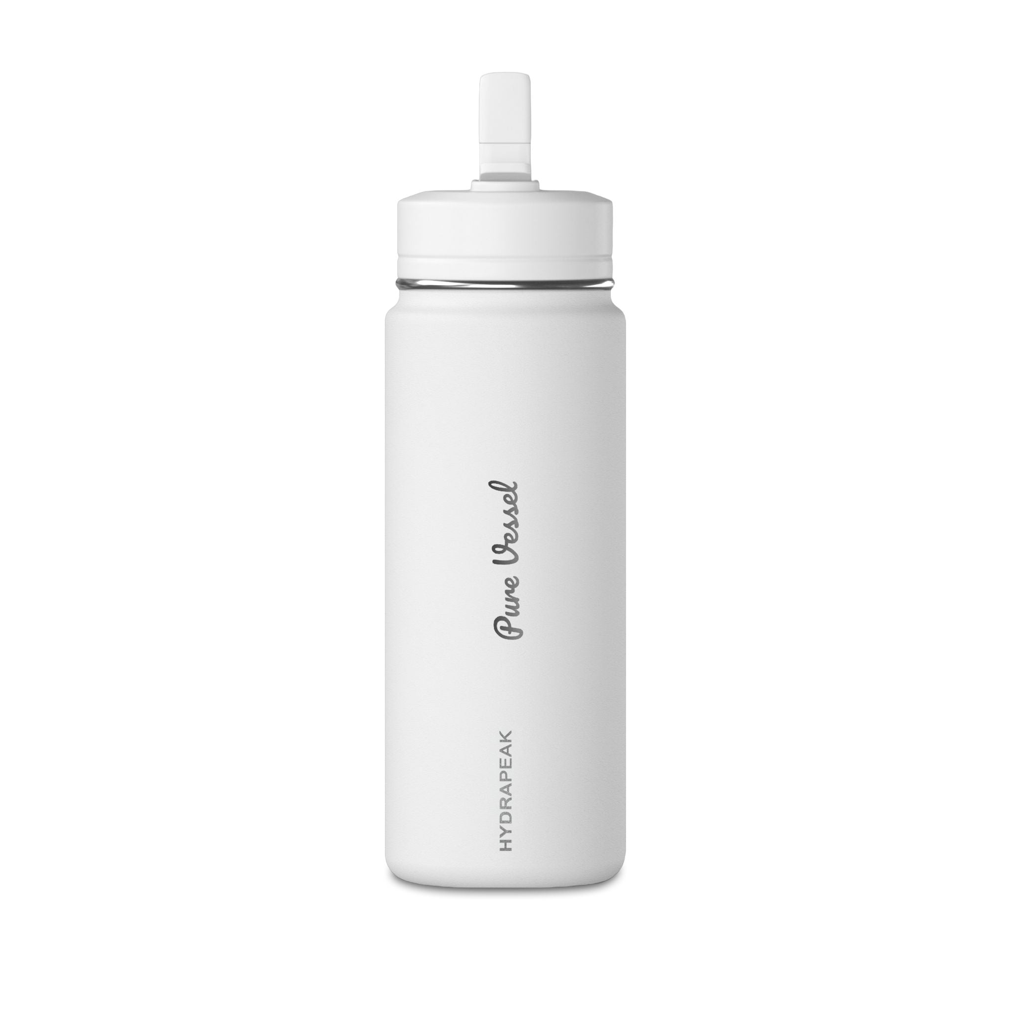 Pure Vessel 20oz Mini Water Bottle — Compact Insulated Bottle with Foldaway Straw (Kid-Friendly) - Pure Vessel