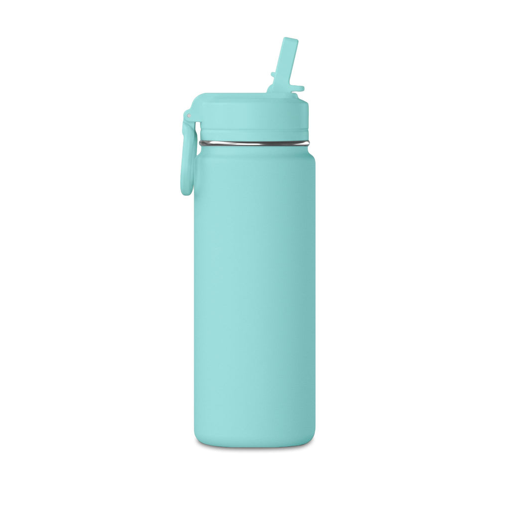 Pure Vessel 20oz Mini Water Bottle — Compact Insulated Bottle with Foldaway Straw (Kid-Friendly)